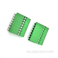 Bloque de terminales de 5,08 mm tipo tornillo verde 8P
